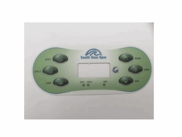 South Seas Spas 2 Pump Overlay (2010 onwards)
