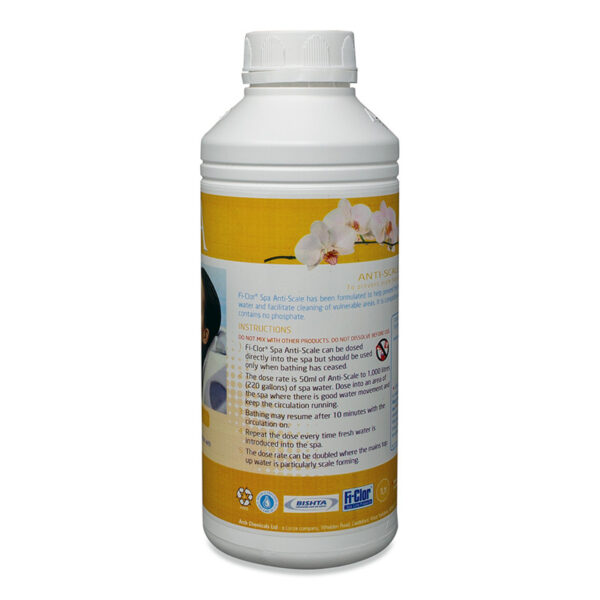 Fi-Clor Spa Anti Scale 1 litre (Discontinued-Replaced with HTH Spa Anti Scale) - Image 2