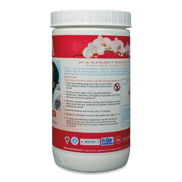 Fi-Clor Spa pH & Alkalinity Reducer (Dried Acid) 2kg - Image 2