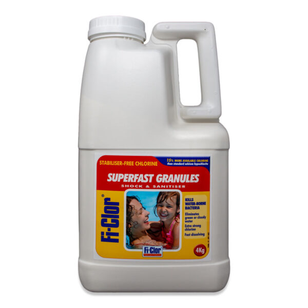 Fi-Clor Superfast Shock Granules 4kg (Discontinued - Replaced with HTH Shock - Unstabilised Chlorine)