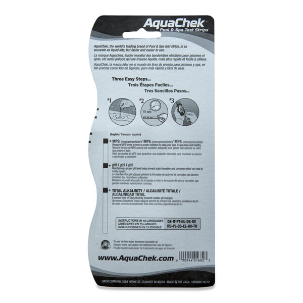 AquaChek MPS spa test strips (For use with Active Oxygen) - Image 2