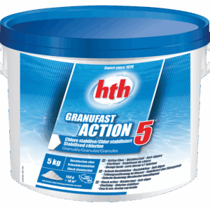 hth Granufast Action 5 Stabilised Chlorine Granules 5kg (Replaces Fi-clor Premium 5 Chlorine Granules)