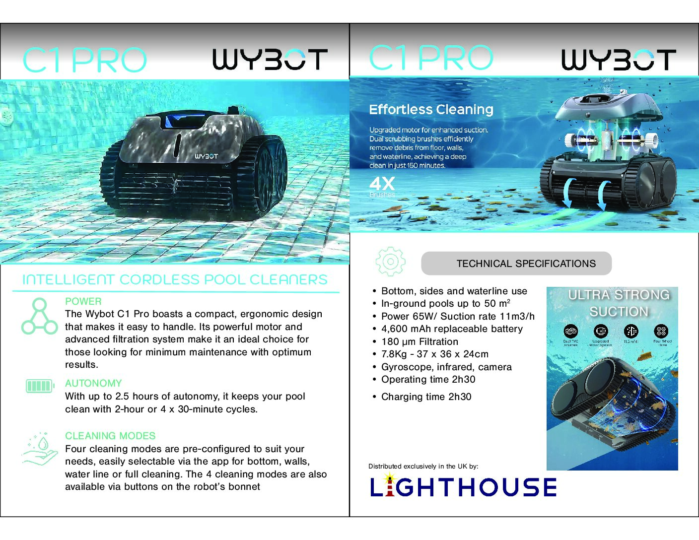 Wybot C1 Robotic Cordless Pool cleaner - Image 8